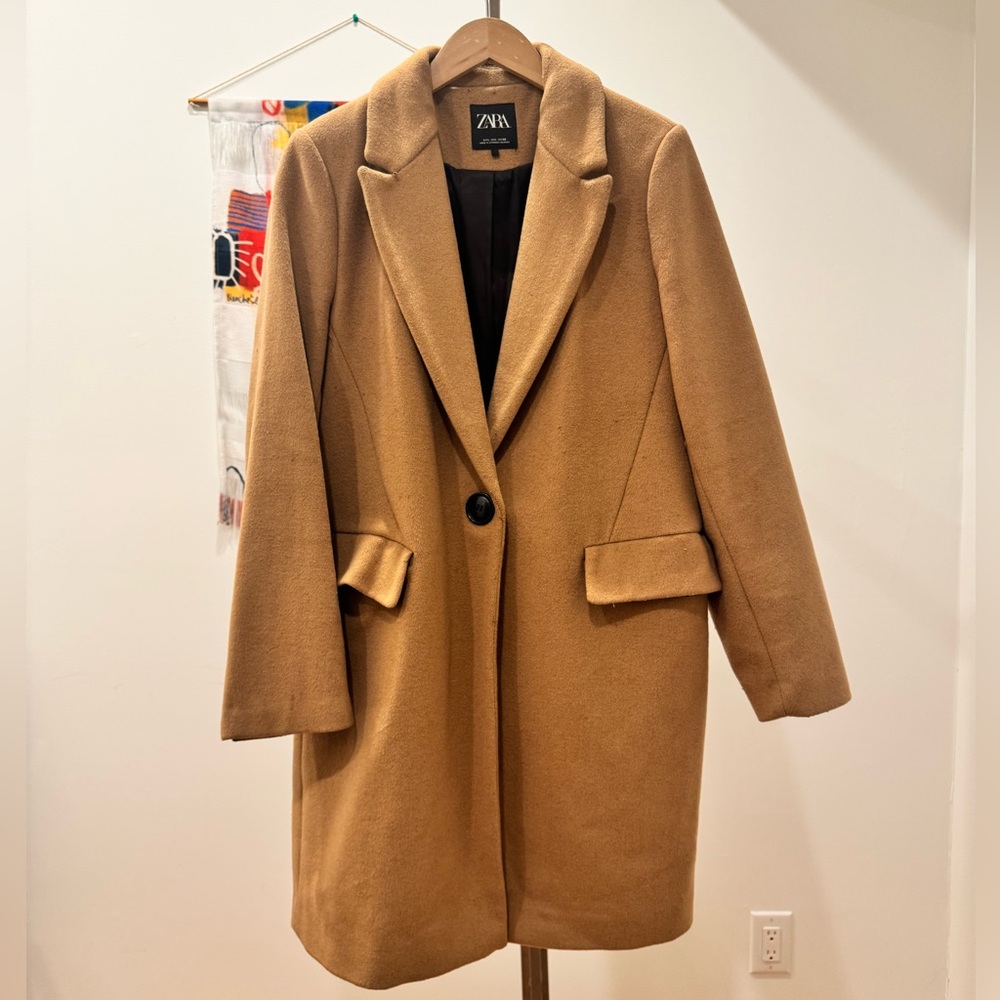 Zara Women's Camel Trench Coat